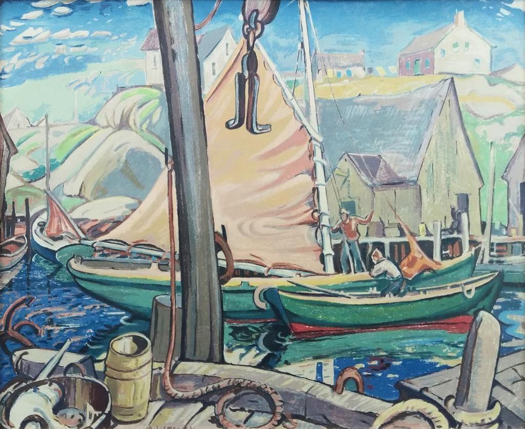 Arthur Lismer (1885-1969) - East Coast Harbour, 1931