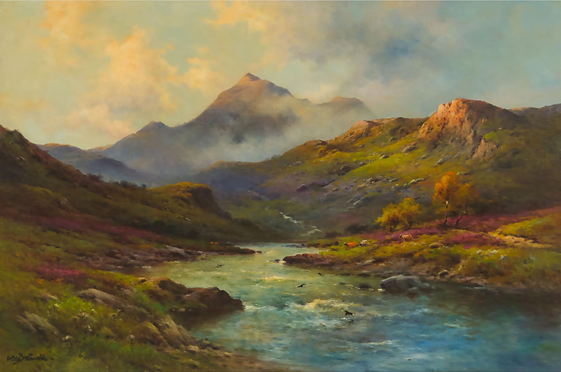Alfred Fontville de [Junior] Breanski (1877-1957) - Evening In The West Highlands