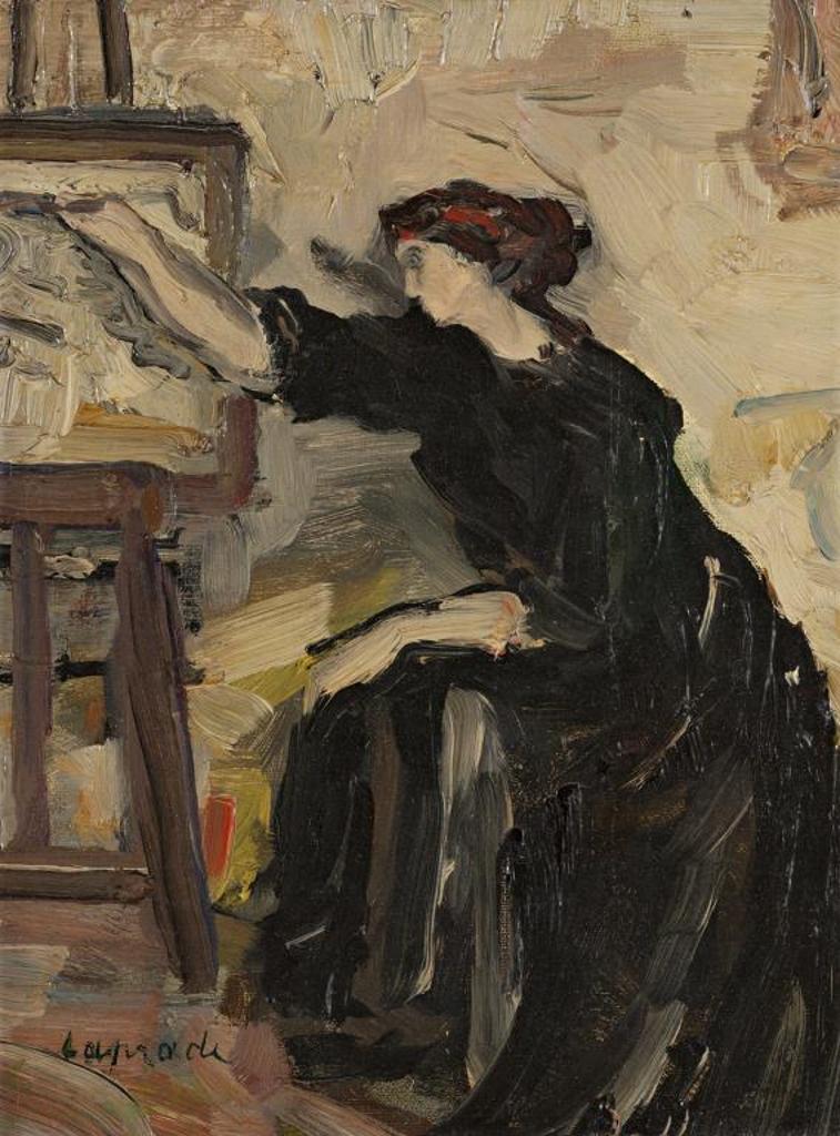Pierre Laprade (1875-1931) - An Artist at Her Easel
