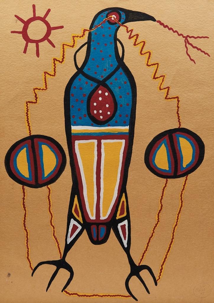 Norval H. Morrisseau (1931-2007) - Thunderbird at Rest