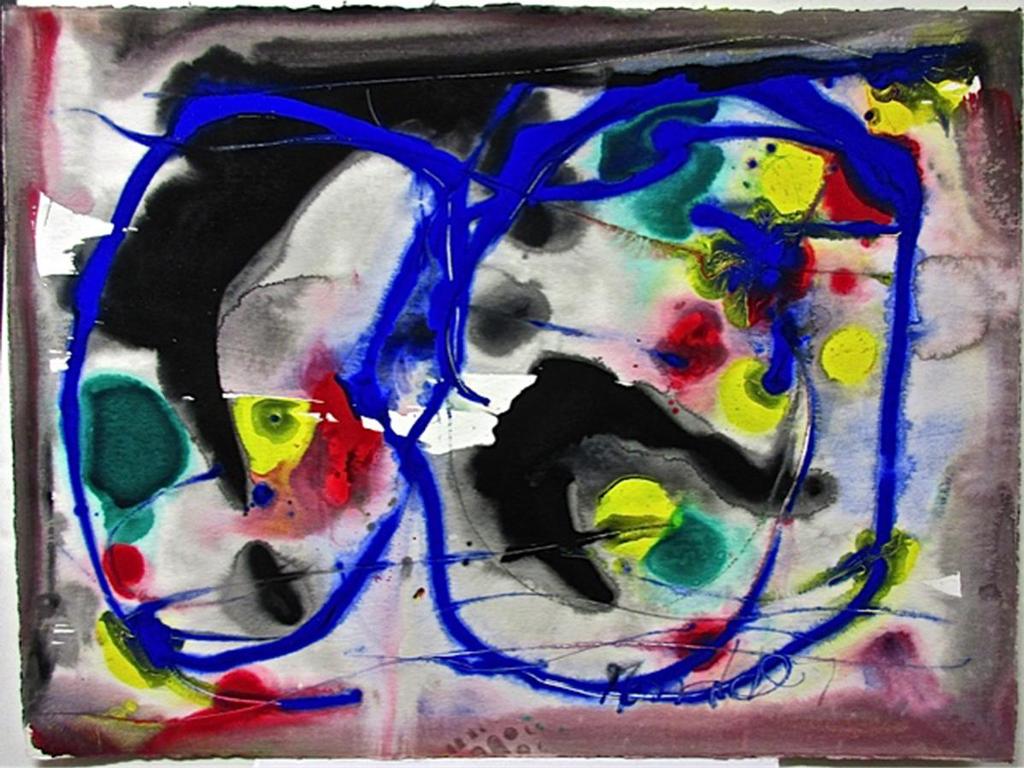 Willam Smith Ronald (1926-1998) - Untitled (Abstract) Mixed Media On Paper; Signed Lower Right - Unframed (Sheet, 22.5” X 30”)