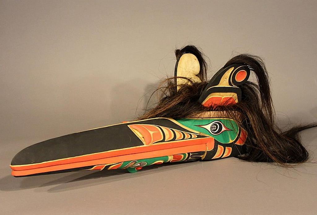 Paul Johnny (1932) - a carved and polychromed Thunderbird mask