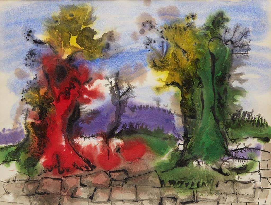 Paul Vanier Beaulieu (1910-1996) - Untitled (Landscape with Trees)