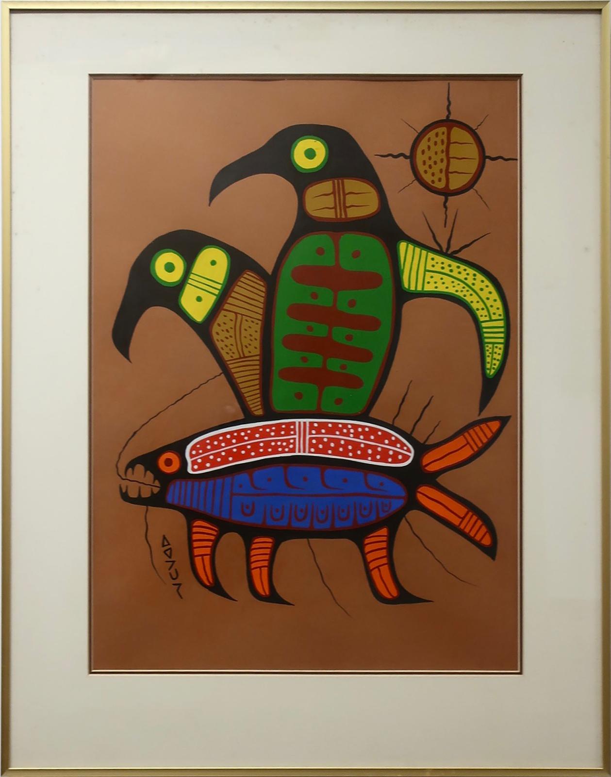 Richard Bedwash (1936-2007) - Untitled (Birds-Fish)