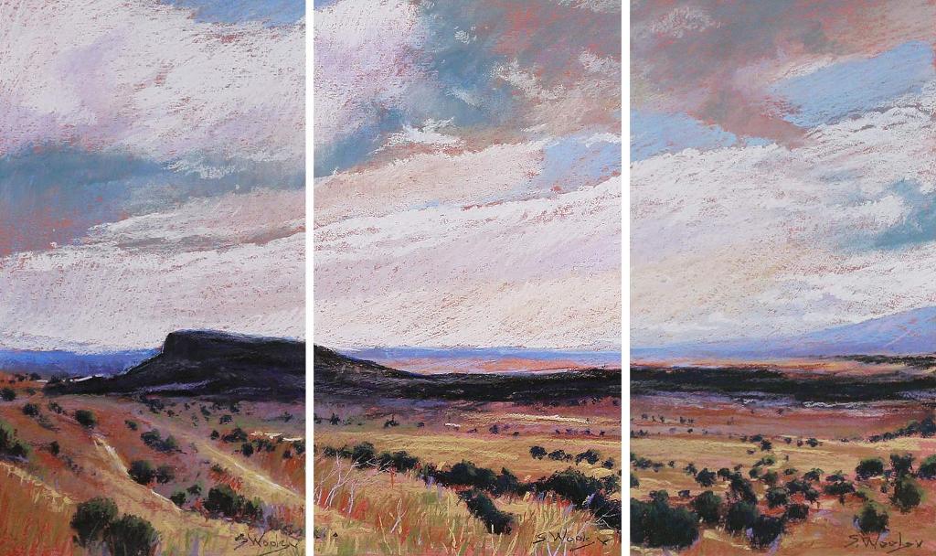 Susan Woolgar (1955) - Black Mesa Trail (Triptych)
