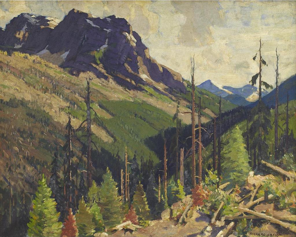 Richard Jack (1866-1952) - Mountain Range With Forest