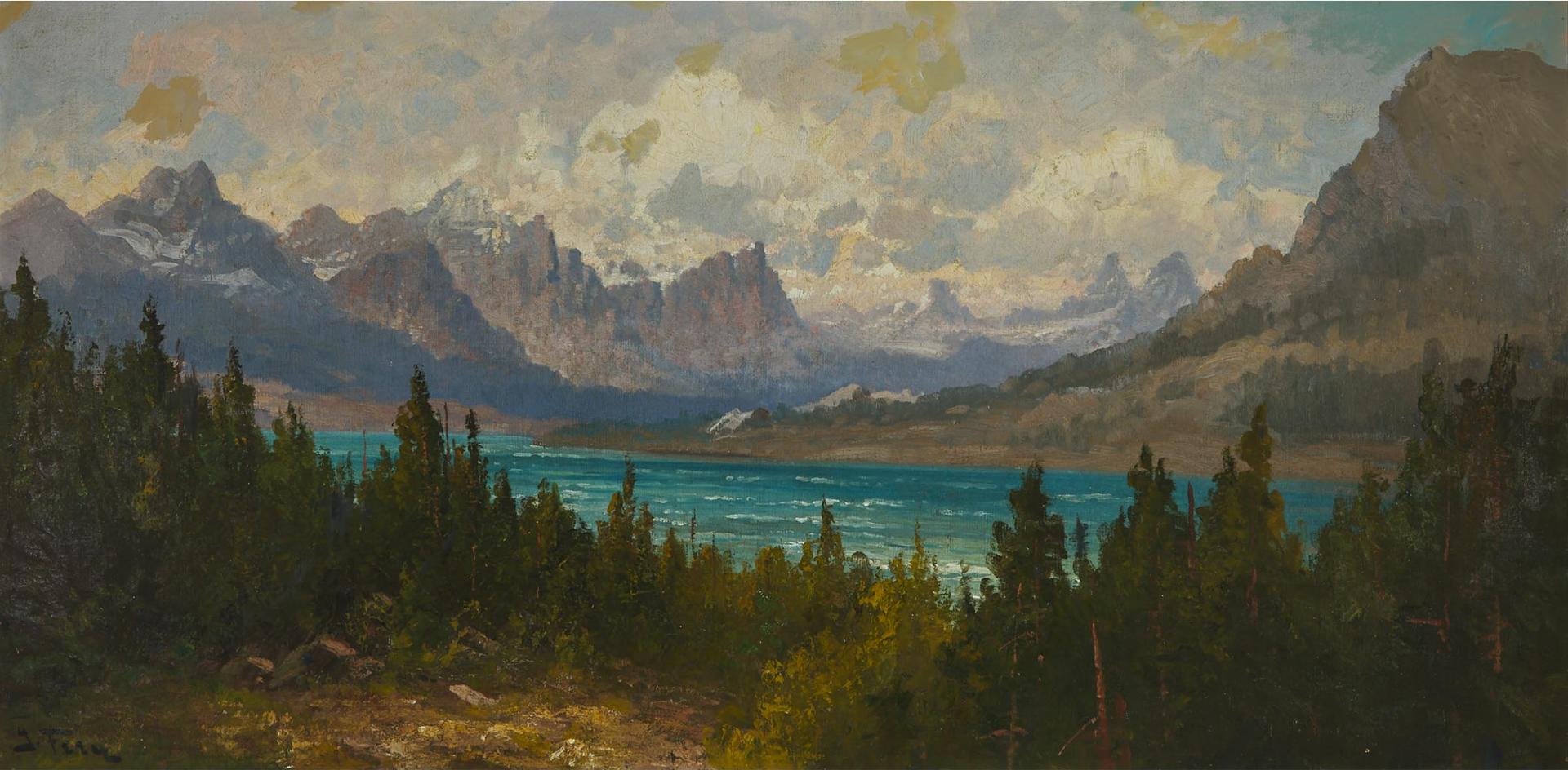 John Fery (1859-1934) - Lake Saint Mary, Glacier National Park