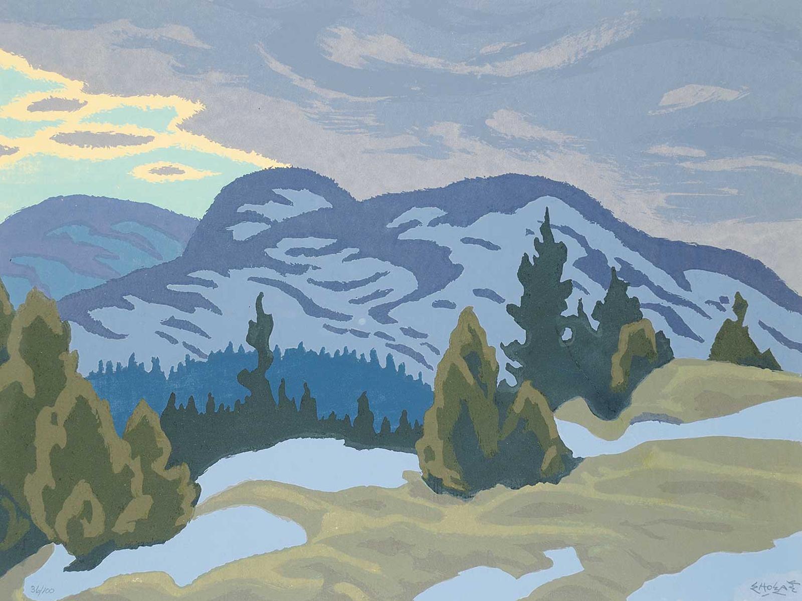 Edwin Headley Holgate (1892-1977) - Untitled - Snow Clouds  #36/100