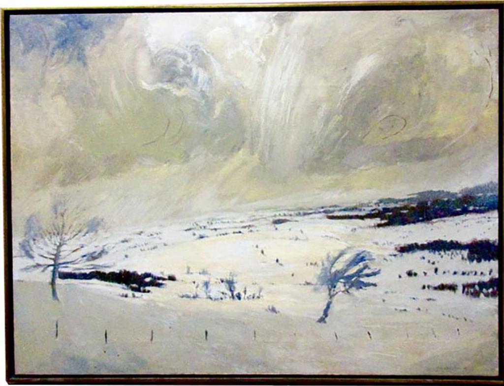 Robert Marchessault (1953) - Snow Squall Over Valley