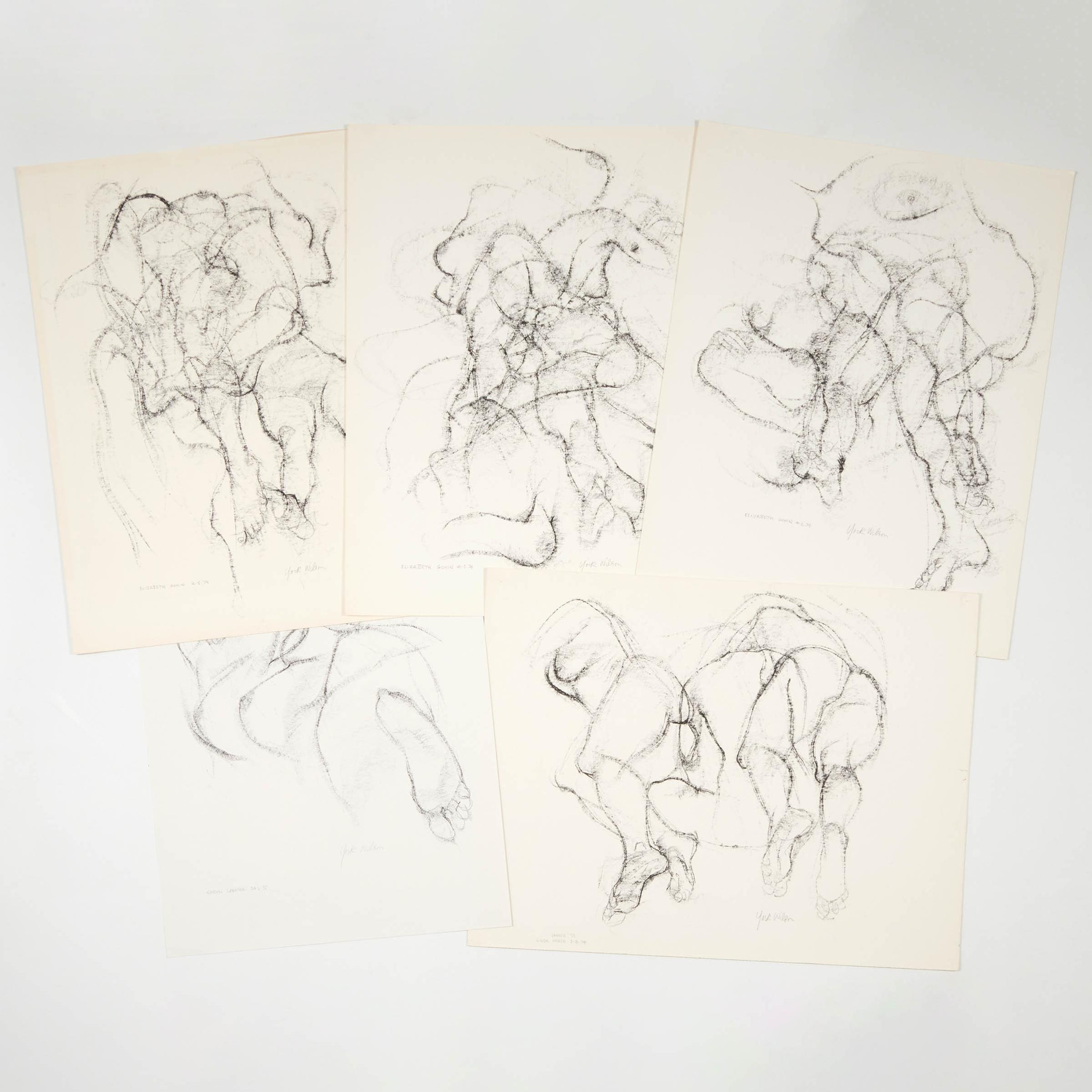 Ronald York Wilson (1907-1984) - Five Life Drawings