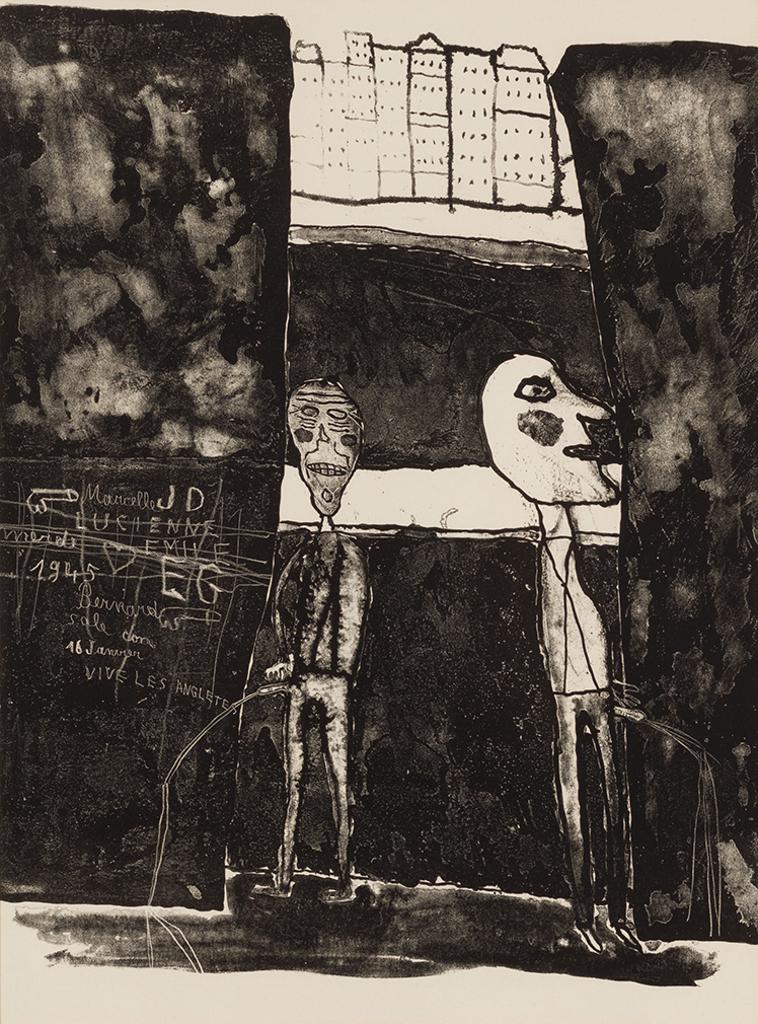 Jean Dubuffet (1901-1985) - Pisseurs au mur (Webel 62)