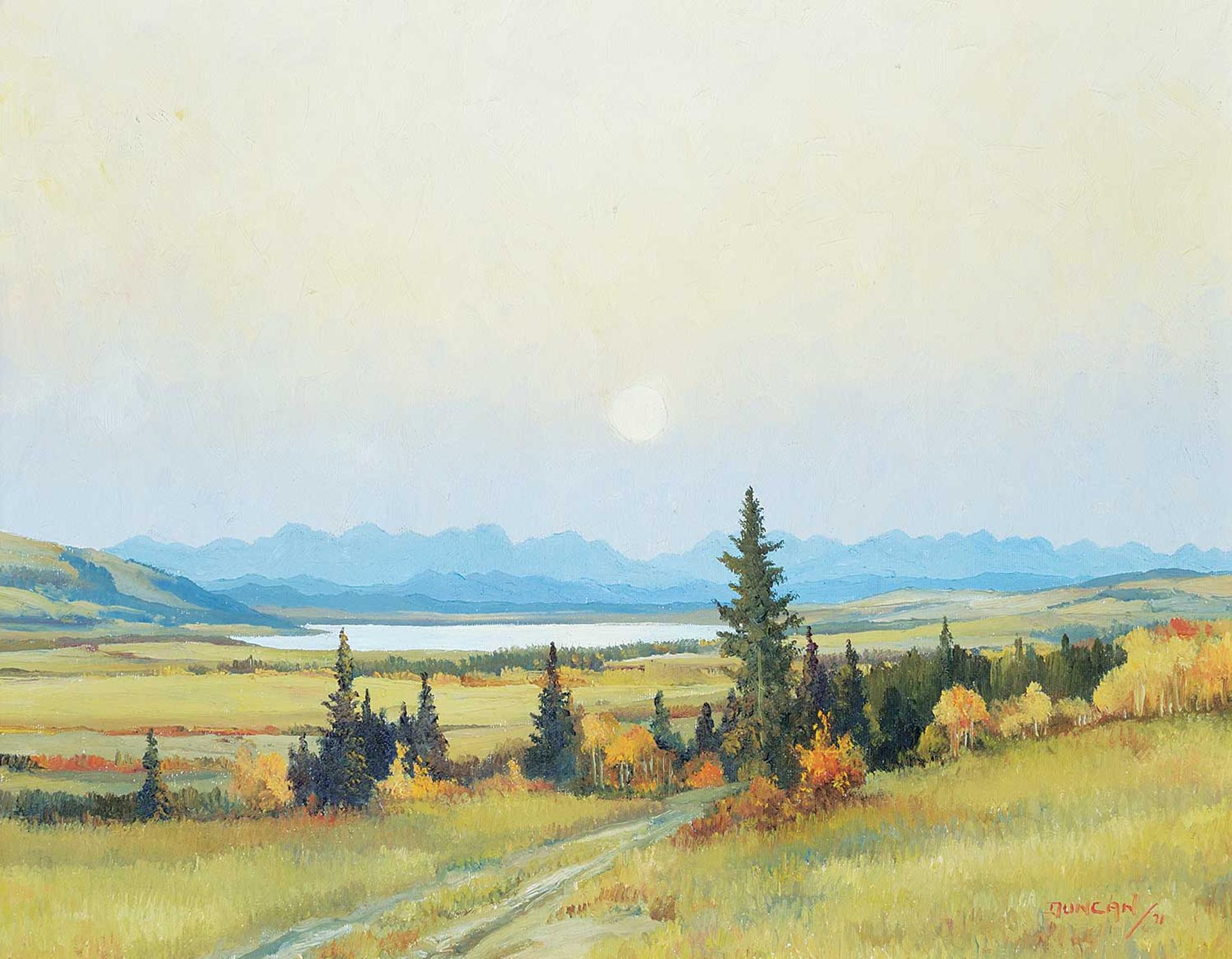Duncan Mackinnon Crockford (1922-1991) - Afternoon Sun, Ghost Lake Country Alta.