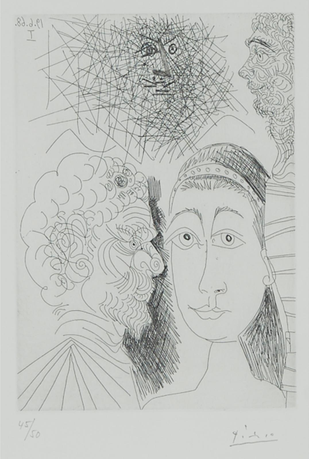 Pablo Ruiz Picasso (1881-1973) - FROM SUITE 347, PLATE 163, 1968 [BLOCH, 163; BAER 1659]