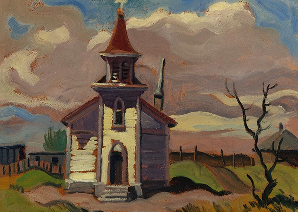 Henry George Glyde (1906-1998) - Old Church, Coaldale, Alberta