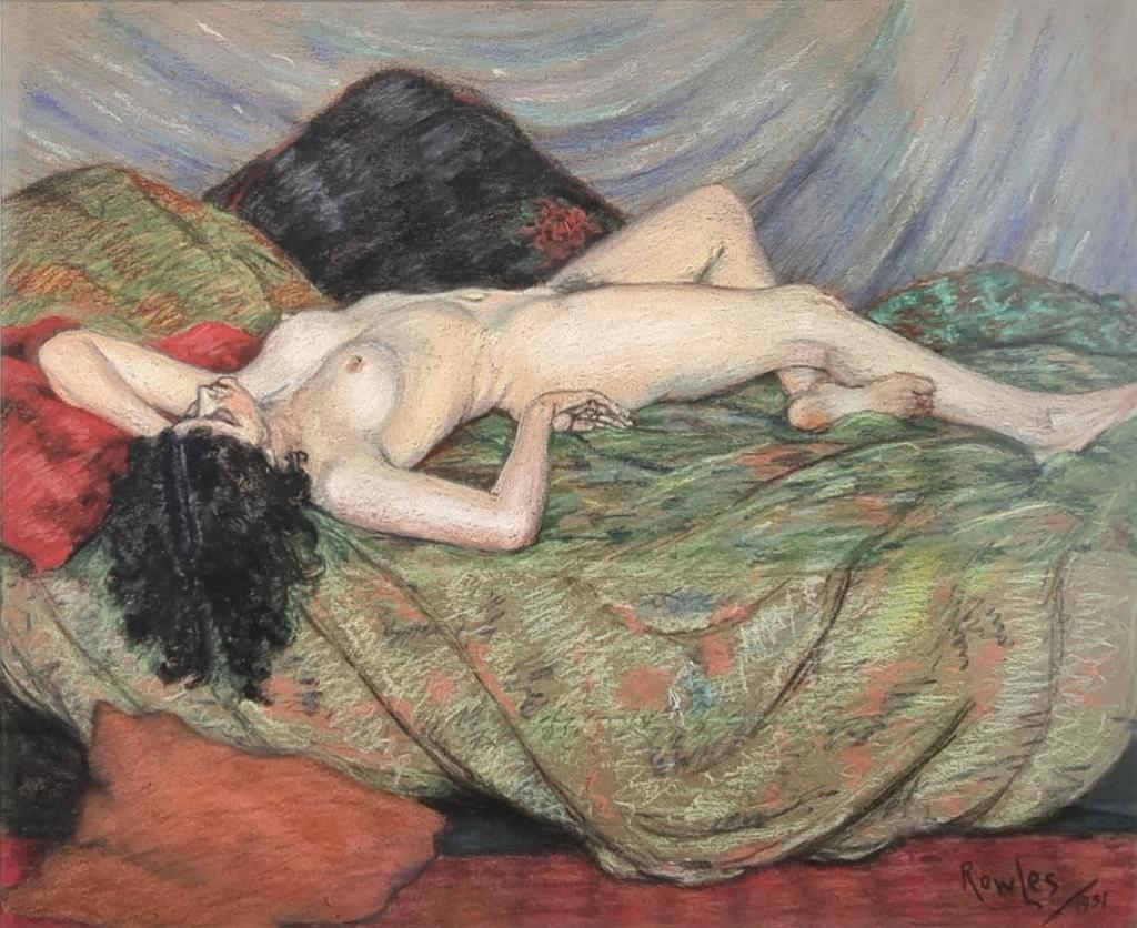 George A. Rowles - Reclining Nude, 1931