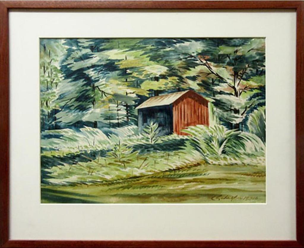 Carl Fellman Schaefer (1903-1995) - Untitled (The Red Shed)