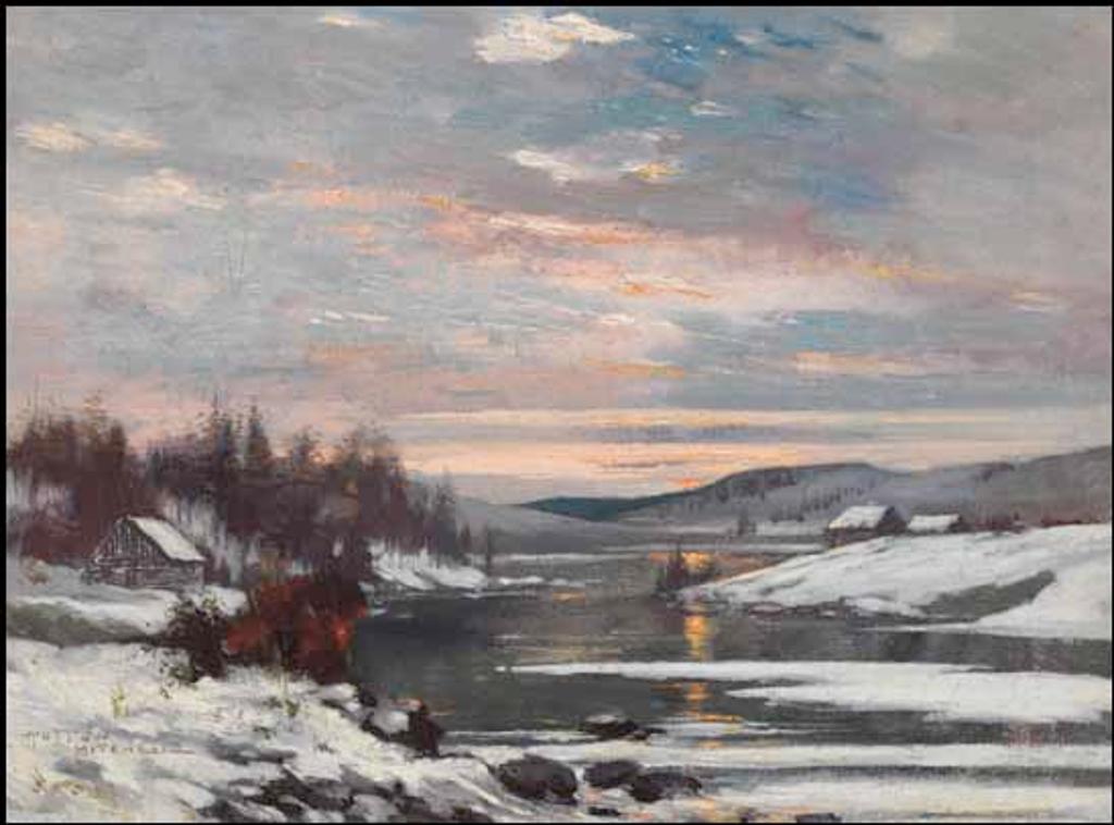 Hutton Mitchell (1872-1939) - Winter Sunset