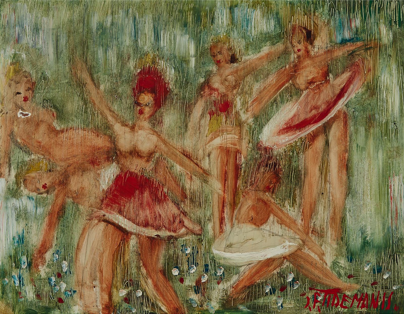 Janis Ferdinands Tidemanis (1897-1964) - Ballet Dancers, 1955