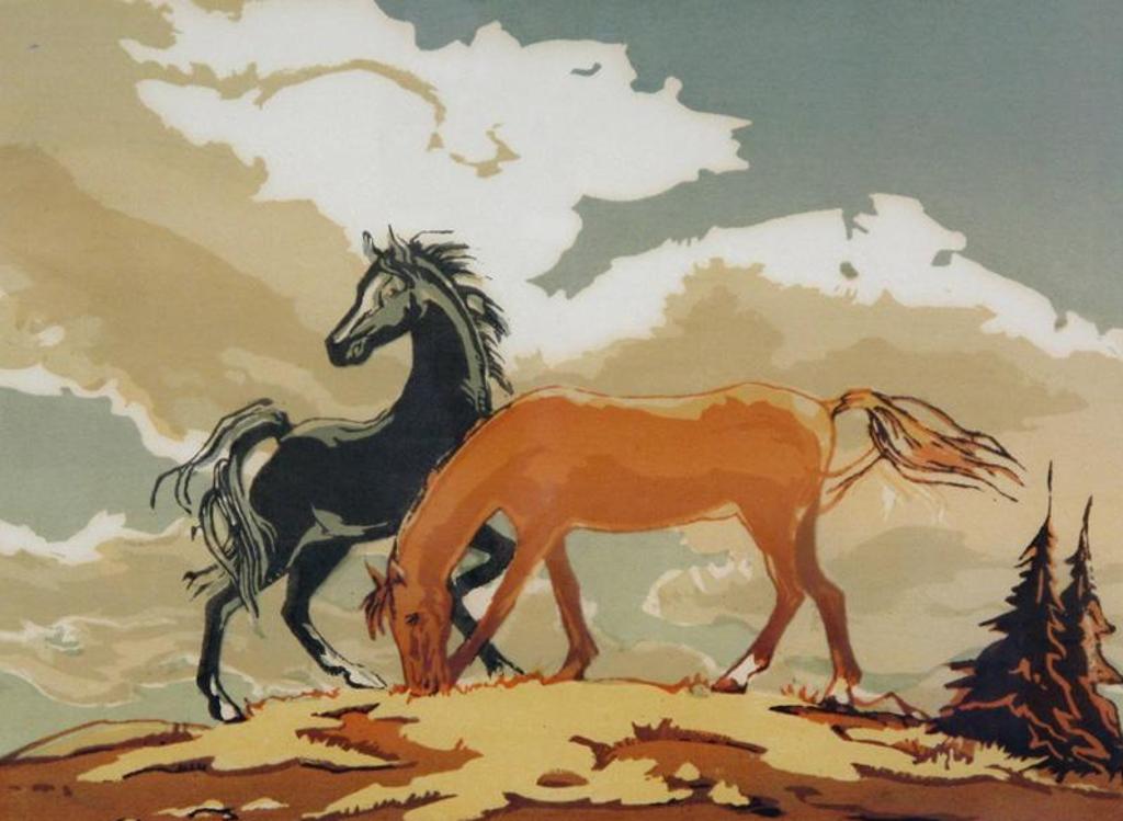Janet (Holly) B. Middleton (1922-1989) - Horses