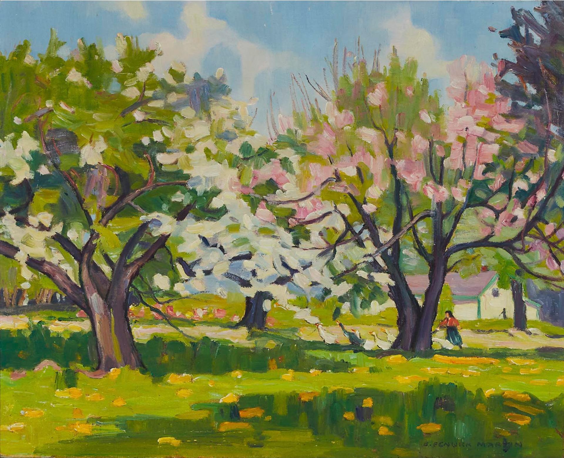 Bernice Fenwick Martin (1902-1999) - Apple Blossom Time, Near Woodbridge, Ont.