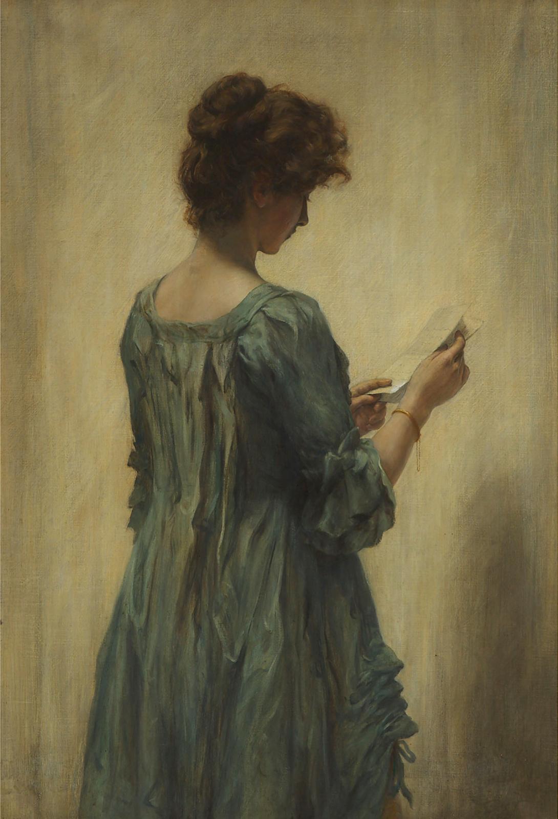 Robert Duddingston Herdman (1863) - 'oelgemälde' (The Love Letter), Circa 1898-1902