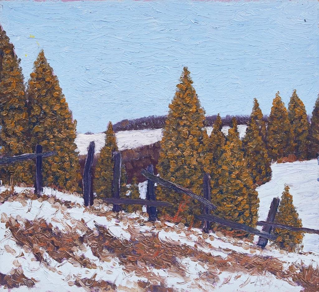 Norman Richard Brown (1958-1999) - Cedars Along a Split Rail