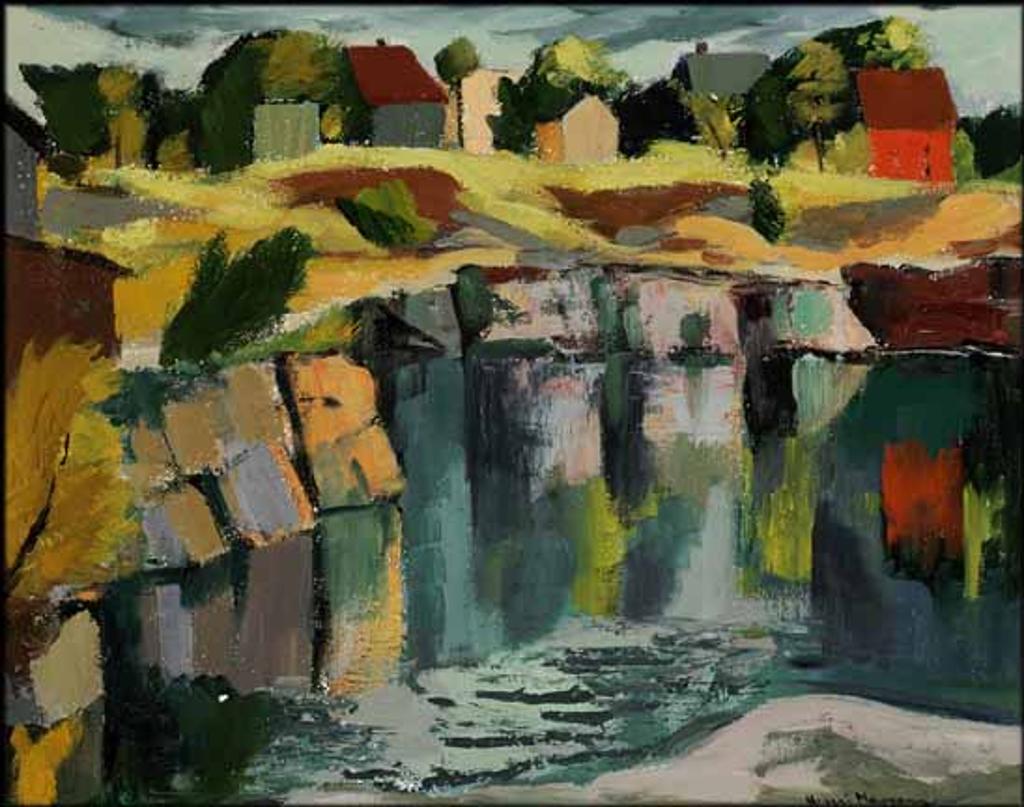 Henri Leopold Masson (1907-1996) - Houses by a Lake