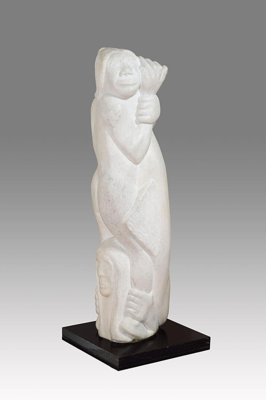 Kananginak Pootoogook (1935-2010) - Talelayo, Man and Fish