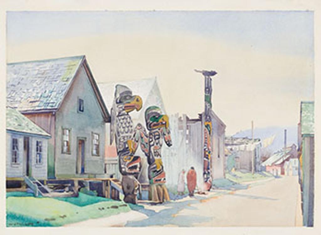 Walter Joseph (W.J.) Phillips (1884-1963) - Totems, Alert Bay
