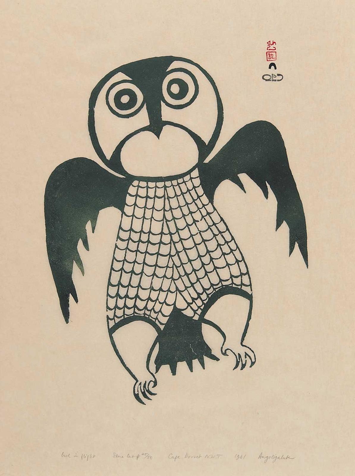 Teevee - Owl in Flight  #25/50
