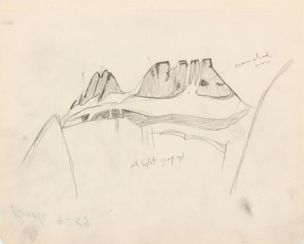 Lawren Stewart Harris (1885-1970) - Rocky Mountain Drawing 9 - 59