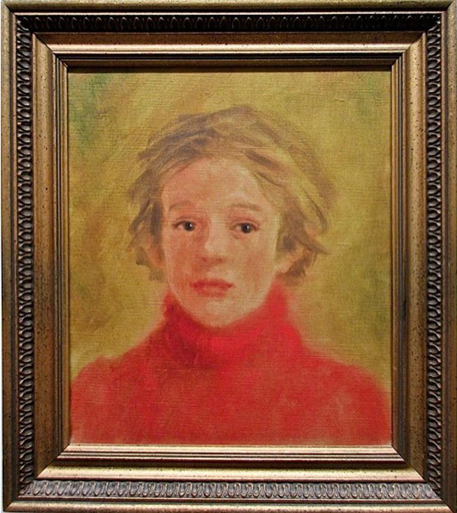 Louise Carrier (1925-1976) - Portrait Of A Young Boy;