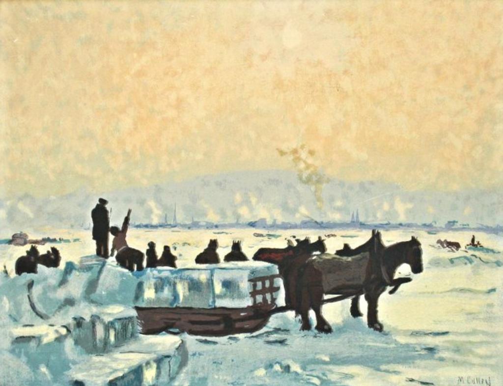 Maurice Galbraith Cullen (1866-1934) - Horses Hauling Ice Blocks