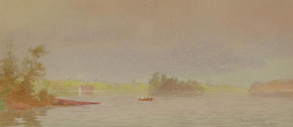 Lucius Richard O'Brien (1832-1899) - Canoe On Still Waters; 1897