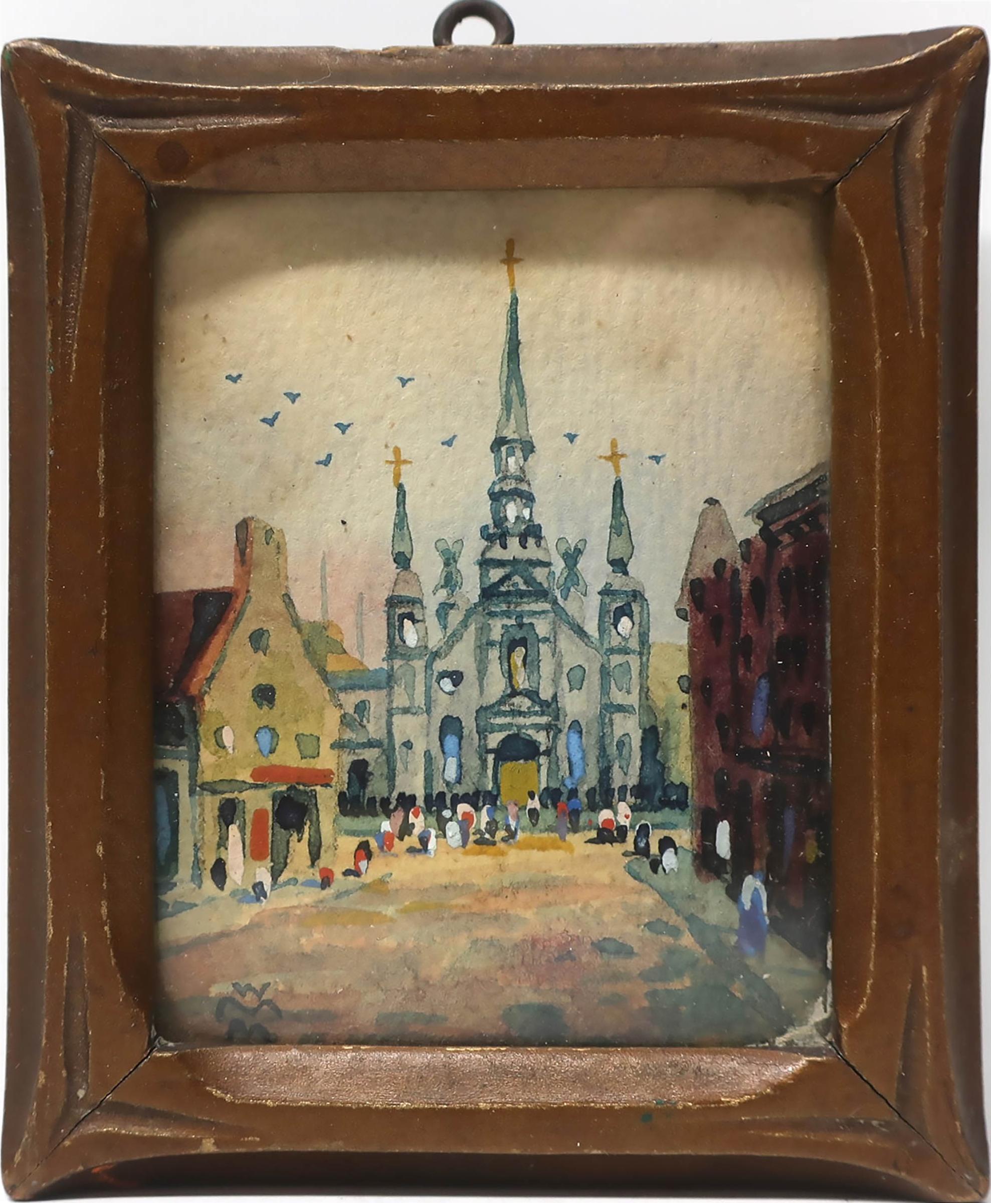 Willard Morse Mitchell (1879-1955) - The Famous Little Bonsecour Church Of Montreal, P.Q.