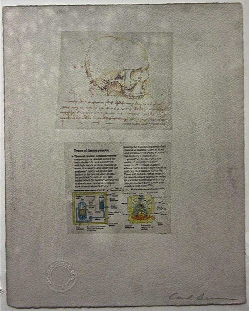 Carl Beam (1943-2005) - Skull (Types Of Fission Reactor)