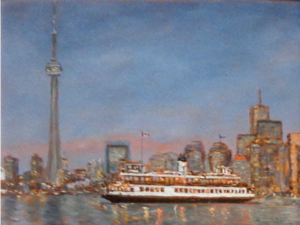 Luc Deschamps (1961-2021) - Toronto Skyline from the Islands