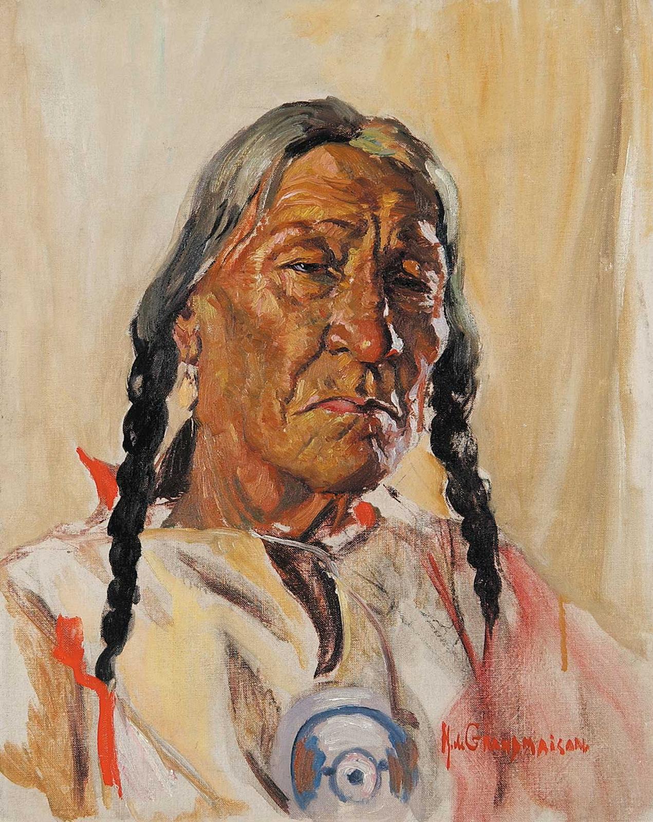 Nicholas (Nickola) de Grandmaison (1892-1978) - Pat Grasshopper - Sarcee Indian