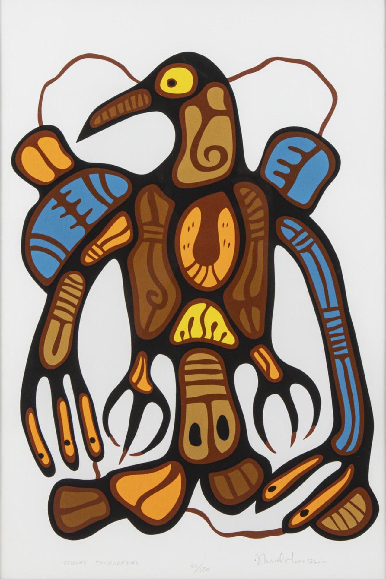 Norval H. Morrisseau (1931-2007) - Ojibway Thunderbird