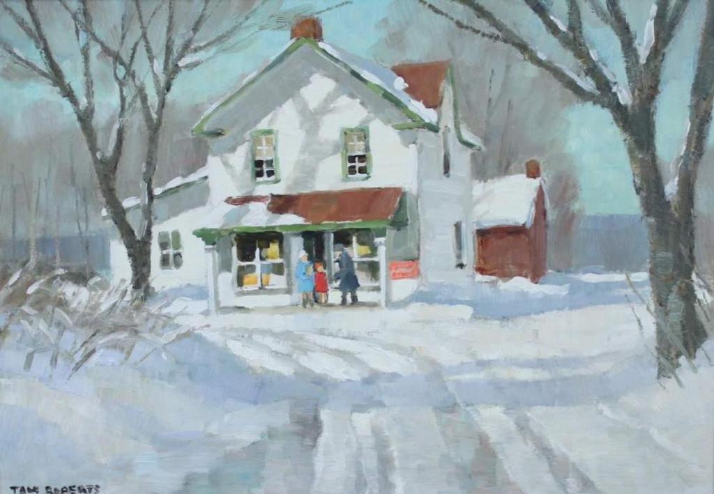 Thomas Keith (Tom) Roberts (1909-1998) - Winter Shadows on the General Store