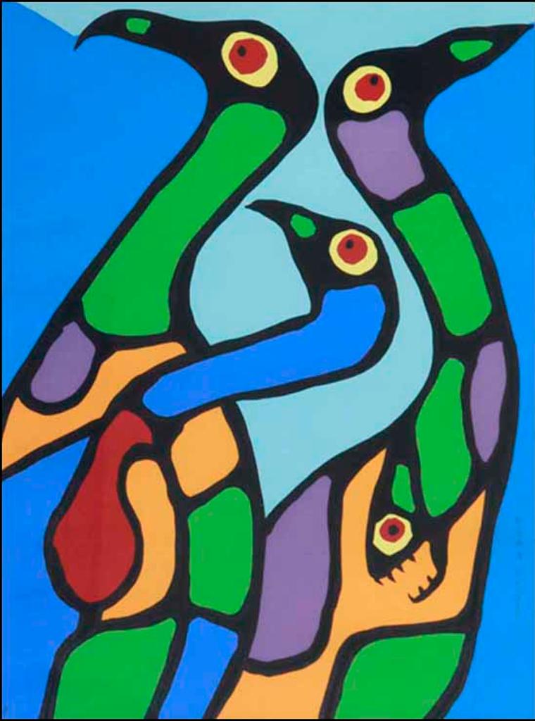 Norval H. Morrisseau (1931-2007) - Composition with Loons (02560/2013-1765)