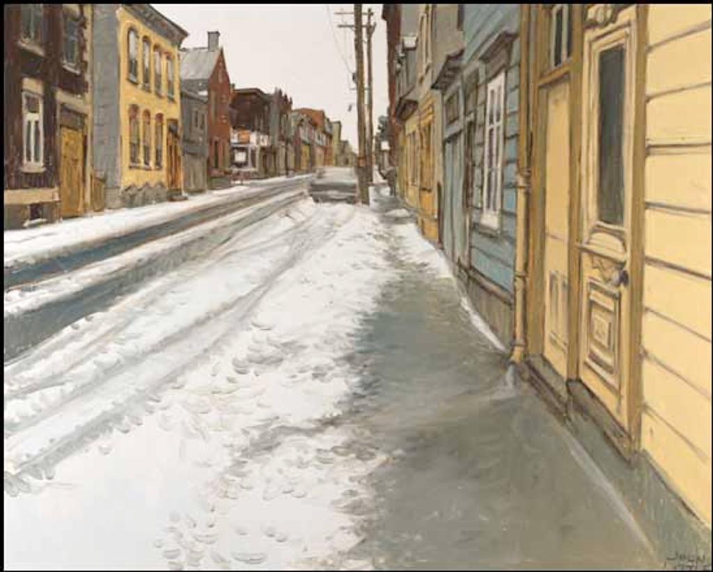 John Geoffrey Caruthers Little (1928-1984) - Le printemps, rue Bagot, Québec