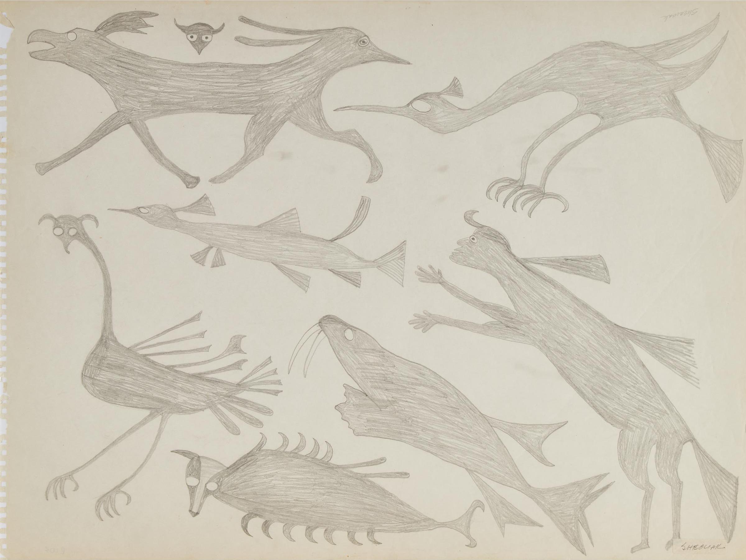 Sheouak Petaulassie (1923-1961) - Untitled (Animal Spirits)