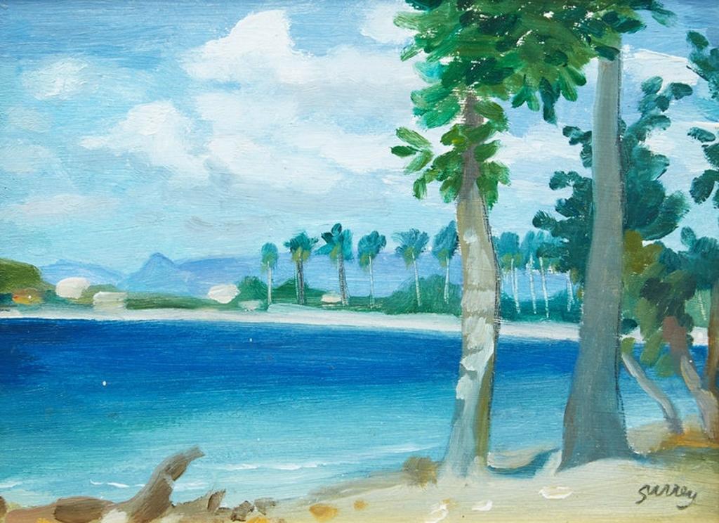 Philip Henry Howard Surrey (1910-1990) - Beach at L'Anse Mitan, Martinique