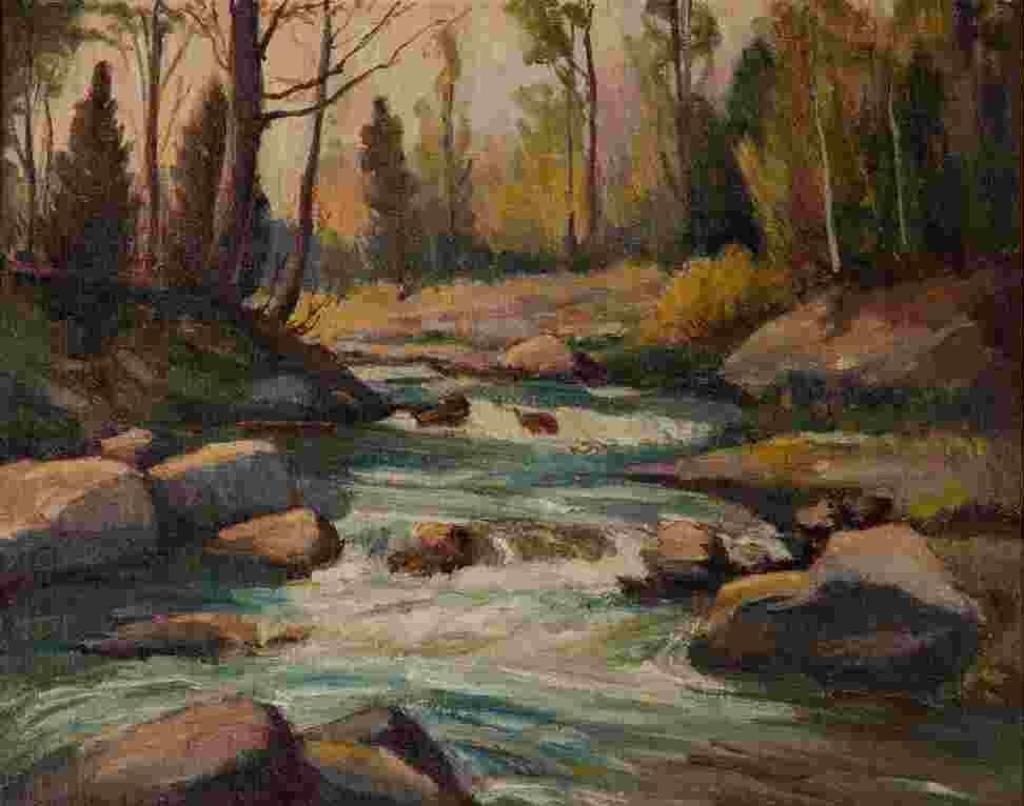 George H. Wolfe (1882-1965) - Woodland Stream