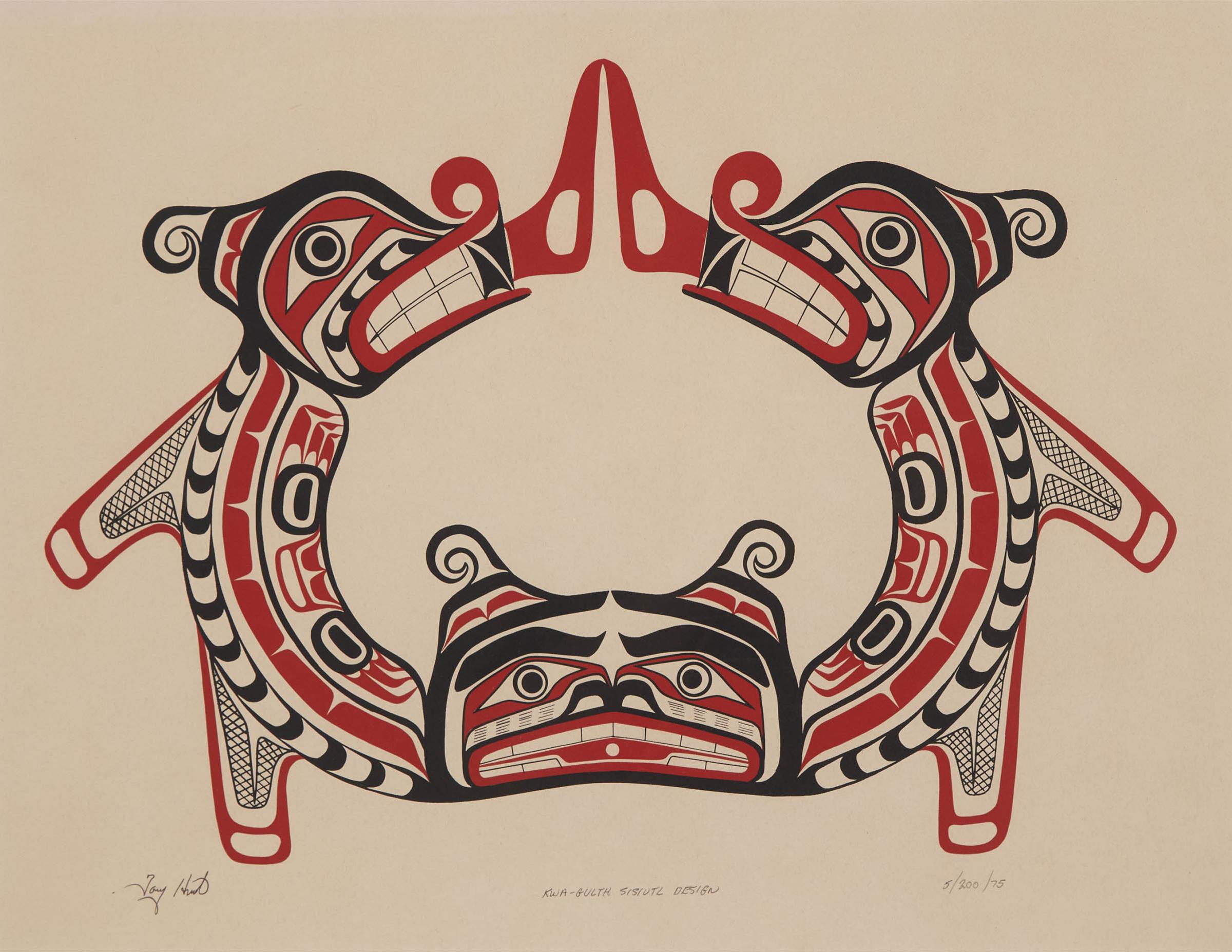 Tony Sr. Hunt (1942-2017) - Kwa-Gulth Sisiutl Design, 1975