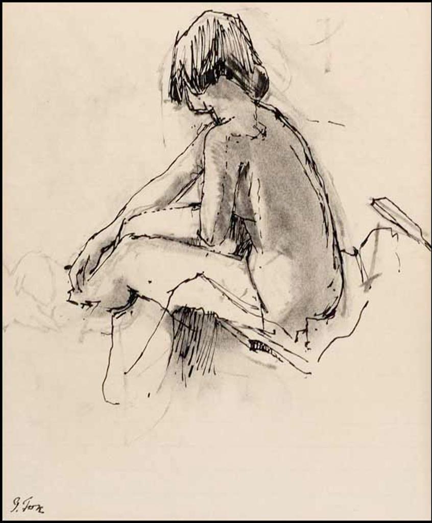 John Richard Fox (1927-2008) - Seated Nude