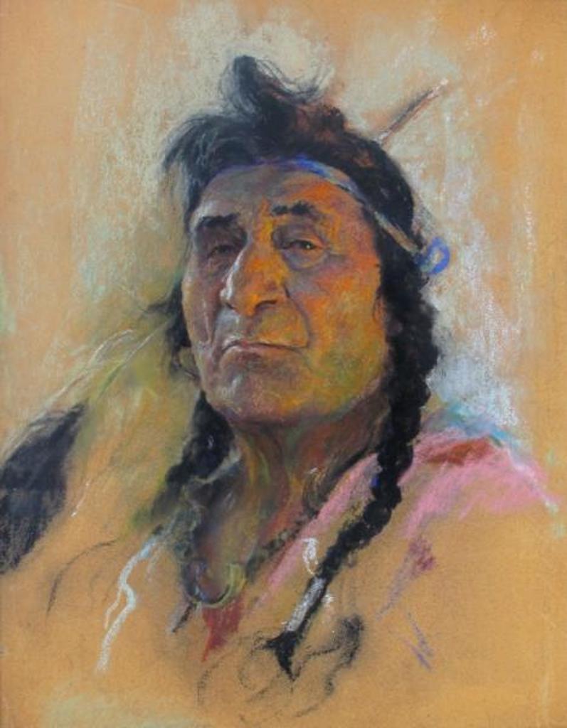 Nicholas (Nickola) de Grandmaison (1892-1978) - Portrait With Eagle Feather
