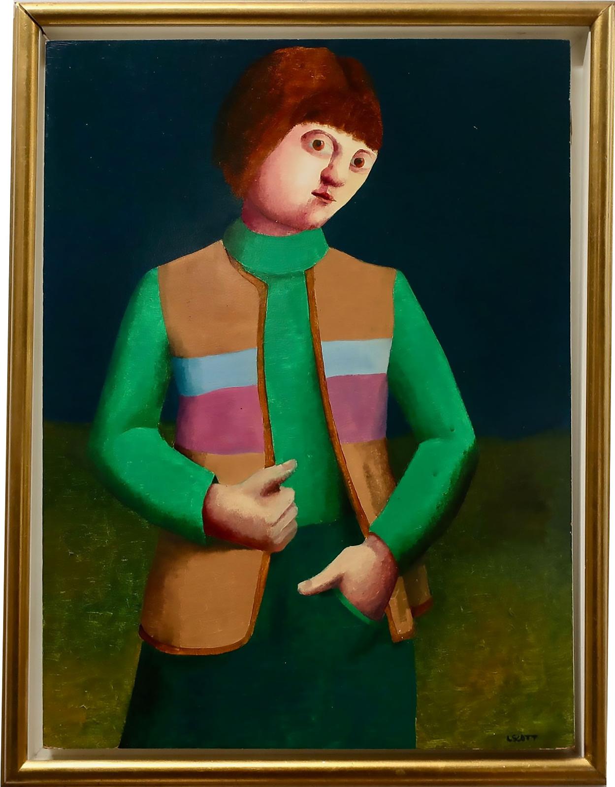 Louise Scott (1936-2007) - Untitled (A Casual Stance)