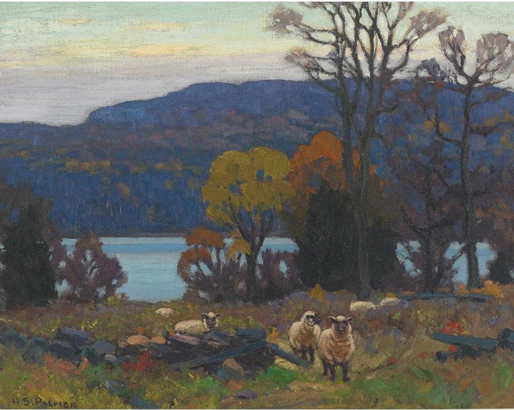 Herbert Sidney Palmer (1881-1970) - Evening, Mountain Lake, Haliburton